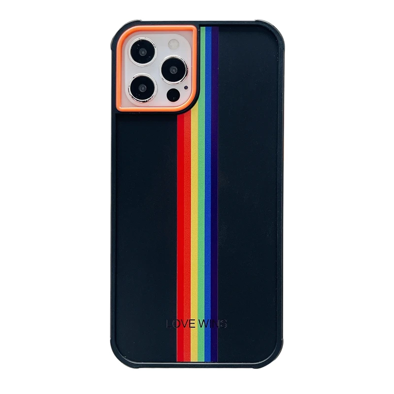

LOVE WINS Rainbow Phone Case for iPhone 13 pro max 11 case, Multi colors