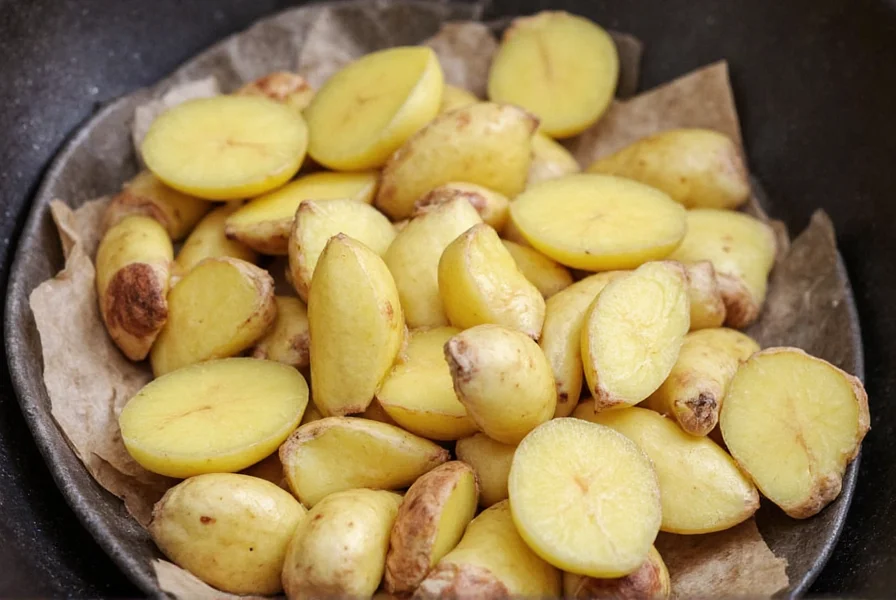 Homemade ginger tea preparation with fresh ginger slices steeping in clear glass teapot