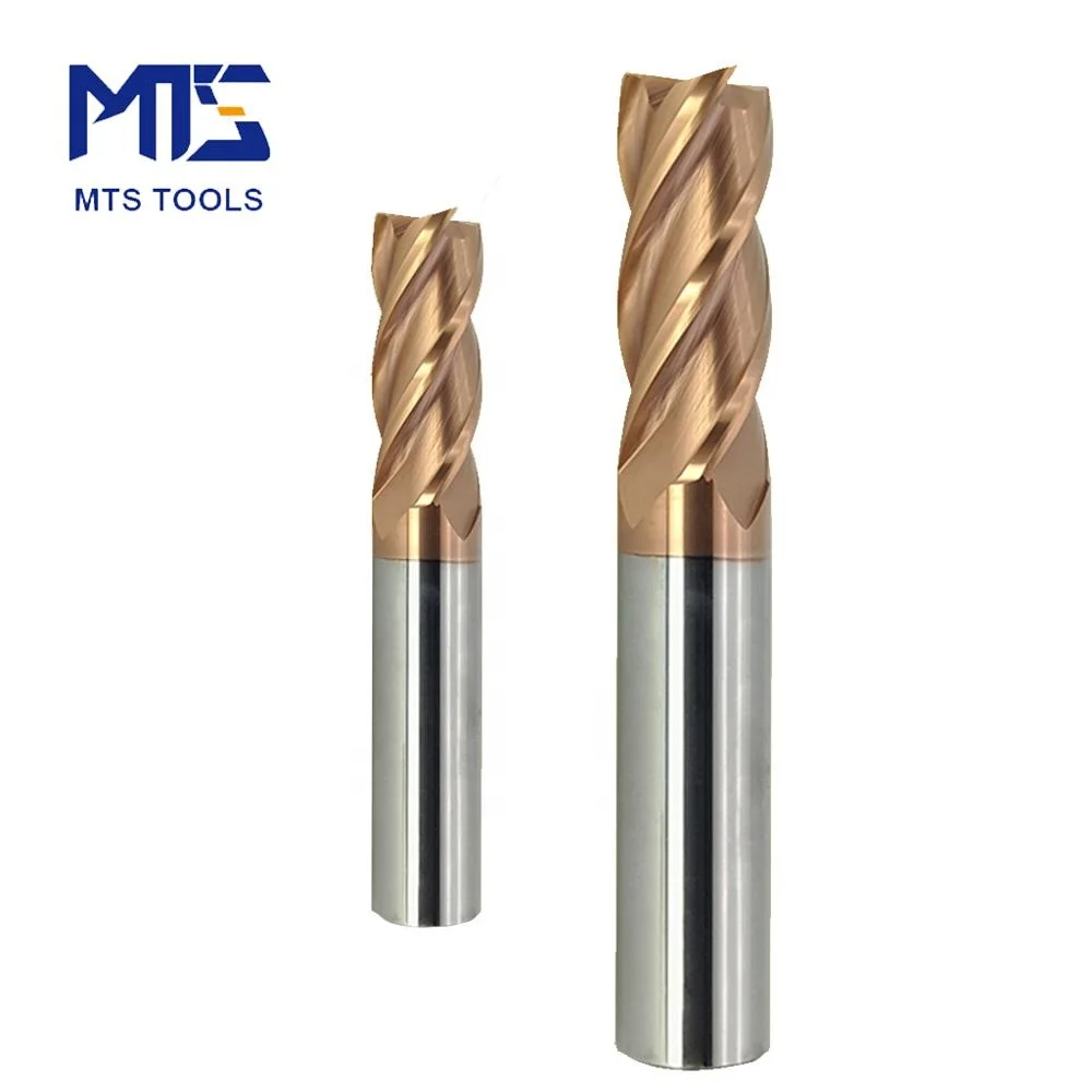 Hrc 55 Milling Cutter For Aluminum Solid Carbide End Mill With 2 Or 3 ...