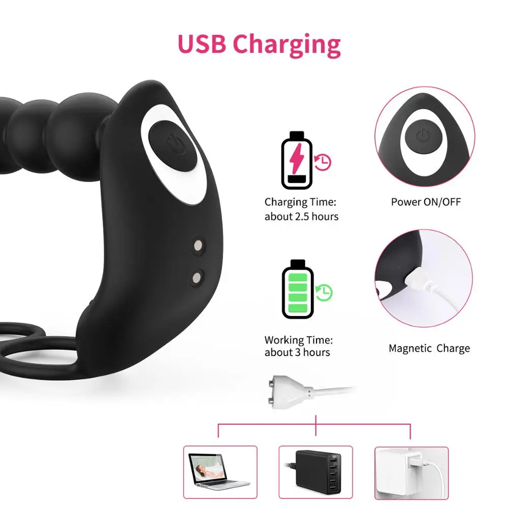 
Prostate Massager Anal Stimulator for Men 