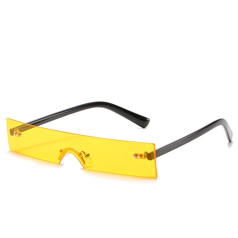 

Filmless Trendy Fashion Women Sunglasses Small Square Star Sunglasses Men