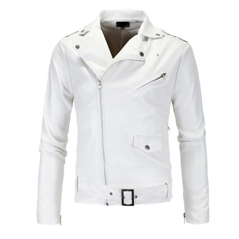 

Men's Leather Jacket Stylish Motorcycle Slim Fit Biker Jacket Mens Leather Jackets