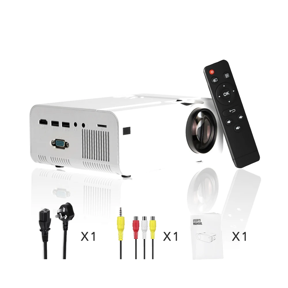 

China Factory Wholesale Custom Logo A18 Projector 4k Movie Mobile Phone Connected Projector