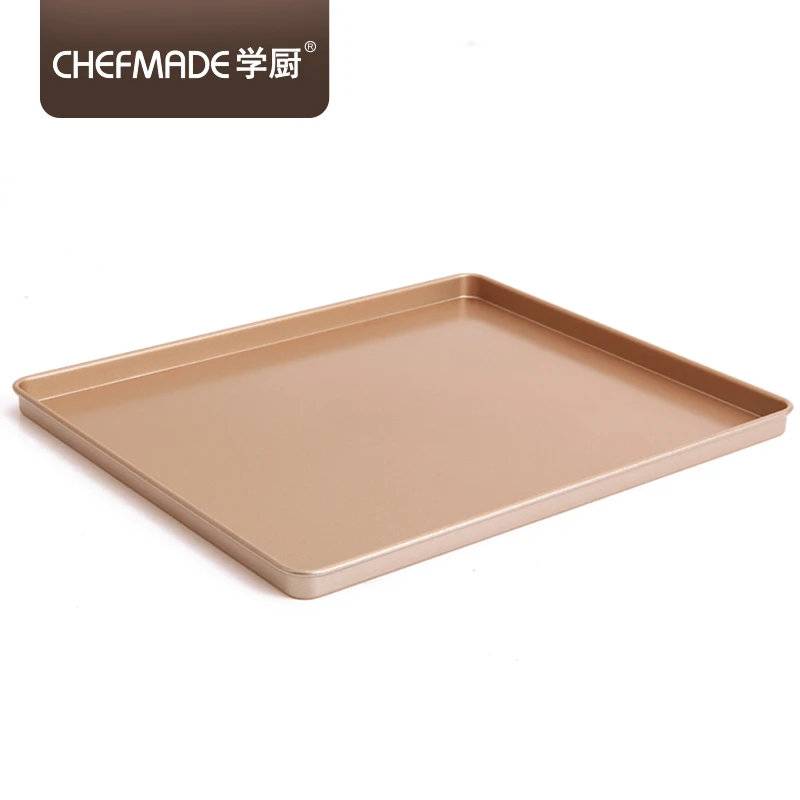 

CHEFMADE Non Stick Household Cake Biscuit Baking Mold Nougat Baking Mould, Champagne gold