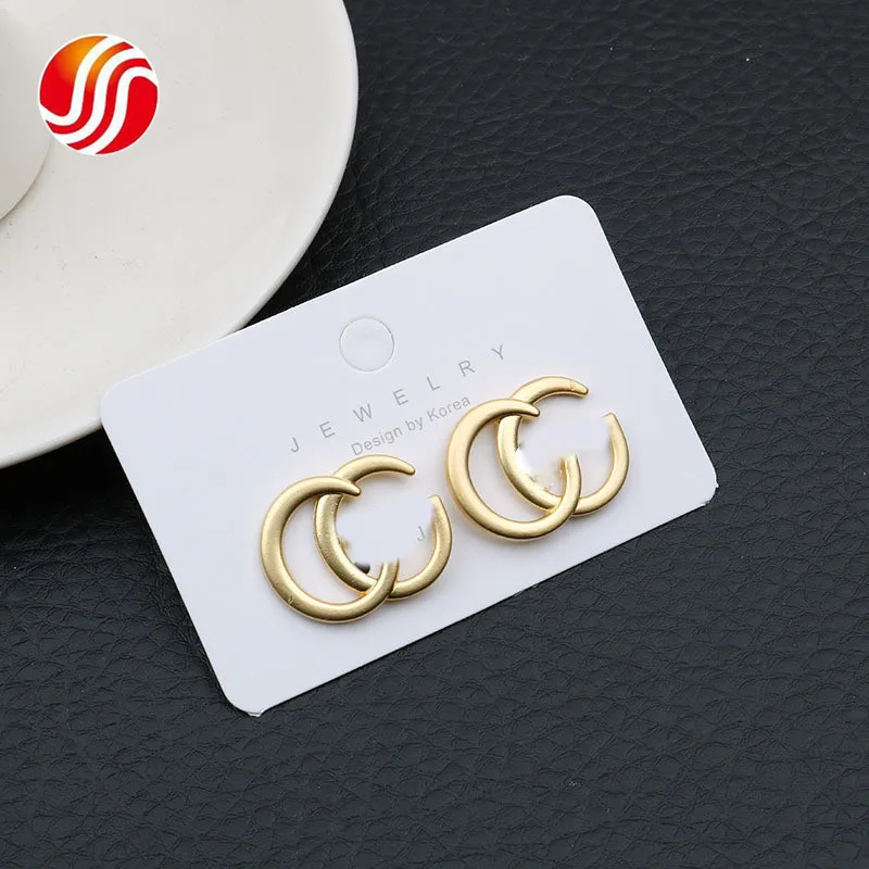 

Simple Letter Designer Party & Banquet Luxury Women Earrings Factory Wholesale