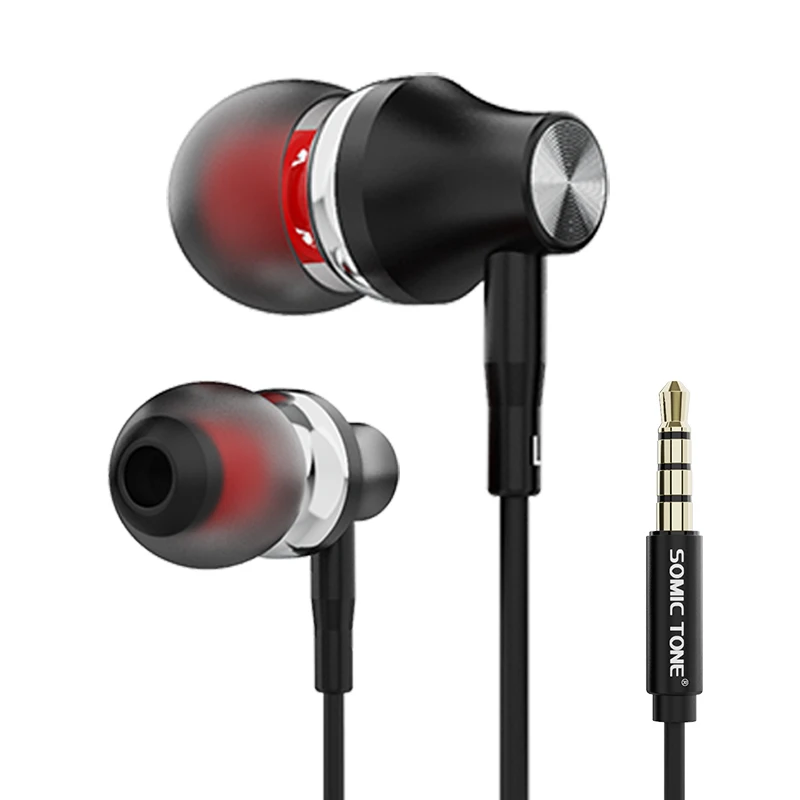 

Stereo Portable Headset Powerful Bass Headphones Tangle Free Wired Earbuds In Ear Earphones for iPhone iPad iPod Phone