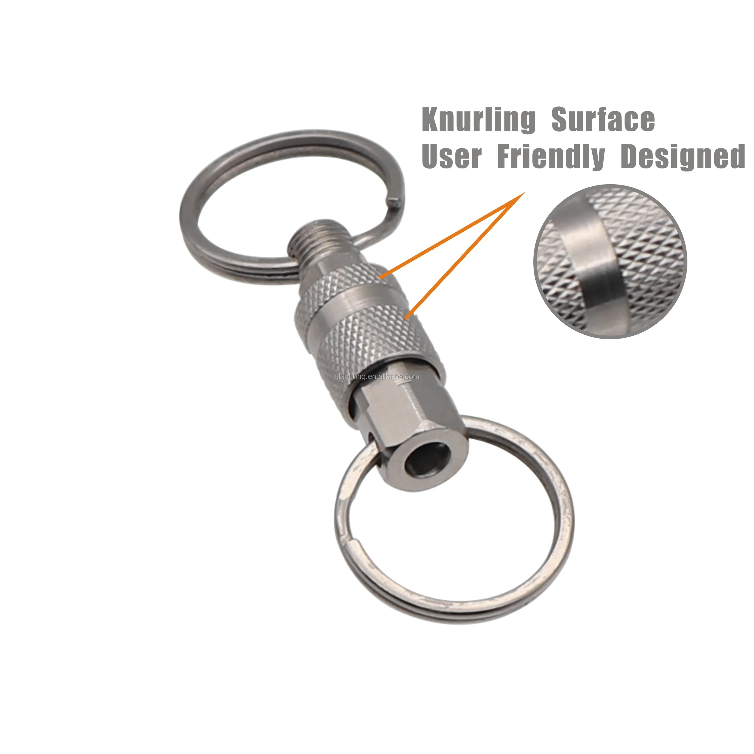 Quick Release Pull Apart Key Ring Slide Down Chuck Brass Stem Holding