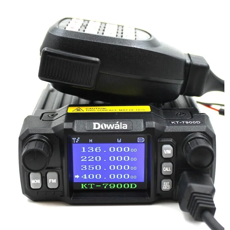 

Quad-Band Mobile Radio 7900D Mini Car Radio Transceiver Walkie Talkie Base Station Radio, Black