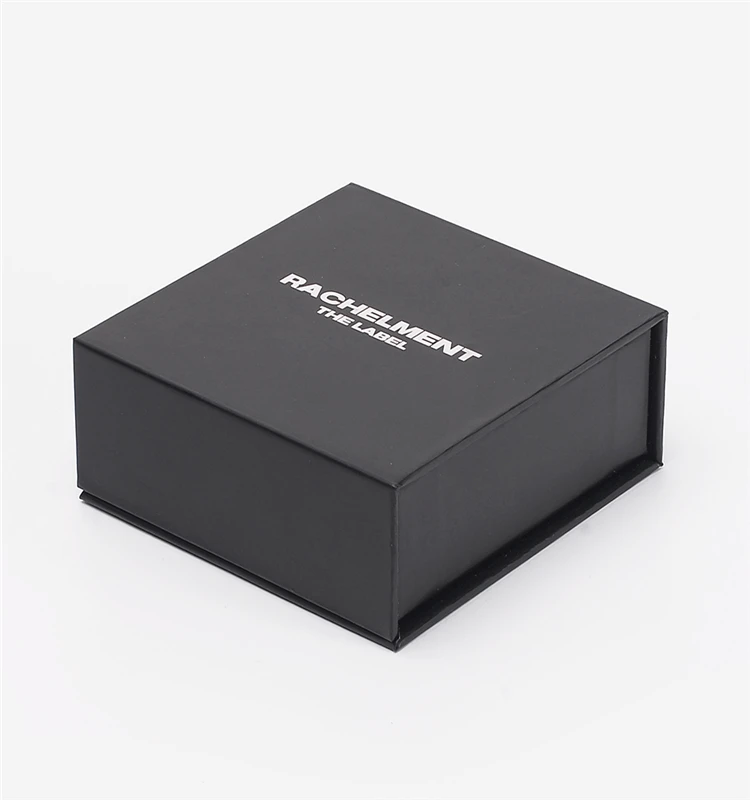 Custom Premium Sale Logo Plain Matte Black Luxury Rigid Paper Cardboard Flap Lid Cosmetics Gift Magnetic Packaging Box