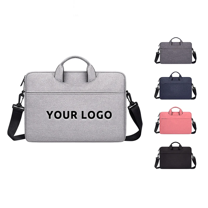

Custom Logo printed available Computer Cover Felt Laptop Case/Felt Laptop Sleeve Bag, Light grey/dark grey/navy/pink/black