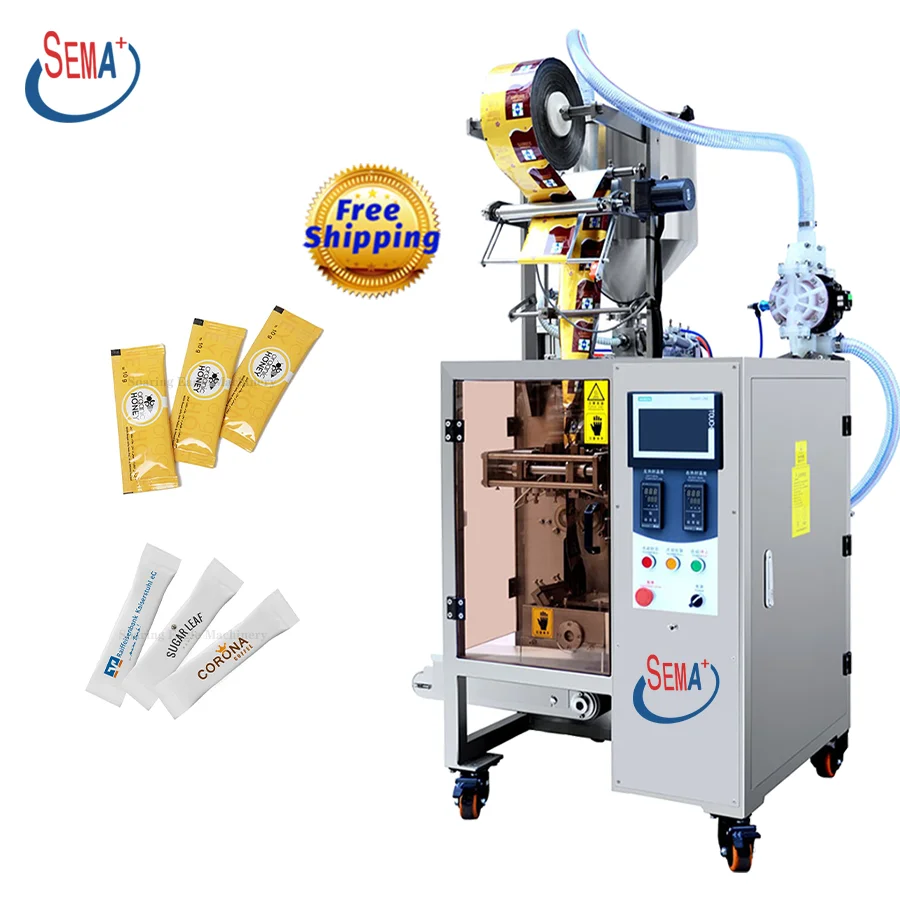 

New product automatic jam ketchup sauce honey small sachet packing machine liquid filling and sealing machine