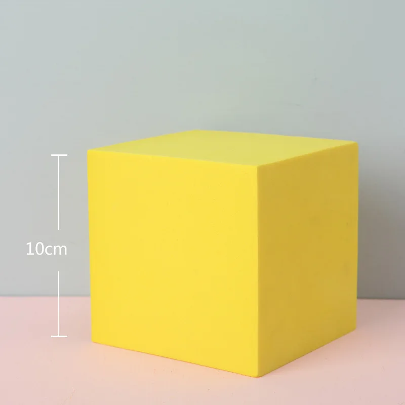 

Fantastic Design Photography Props Solid Color Series 10*10*10cm Cube Shape Photography Backdrop Foam