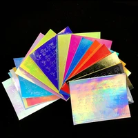 

Queenfingers NAS-19D 16 Desgin Sets New Fashion Shiny Laser Flame Sticker For Nail Art Decoration