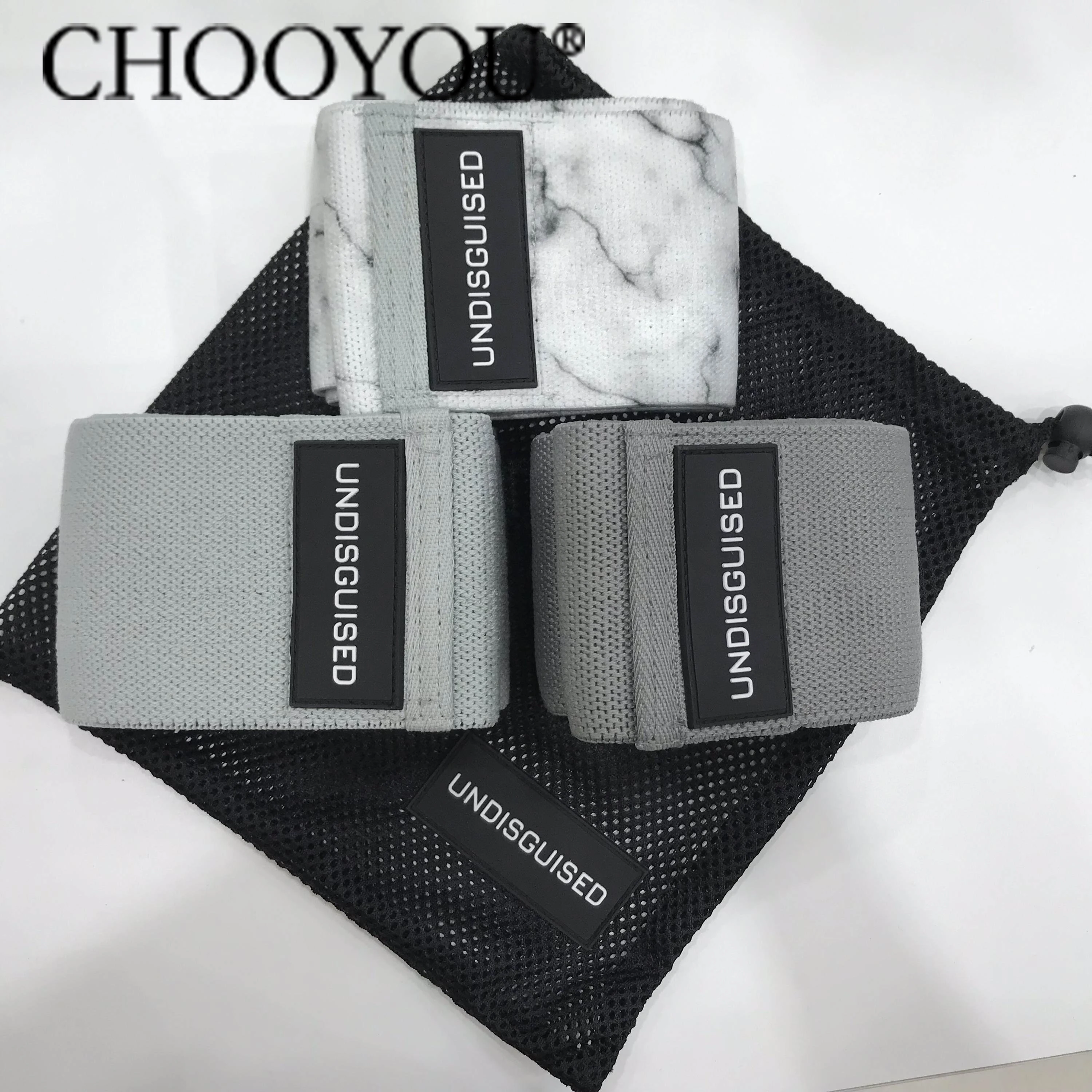 

2021 new high quality polyester material fabric cloth booty exercise resistance hip bands, Any colour