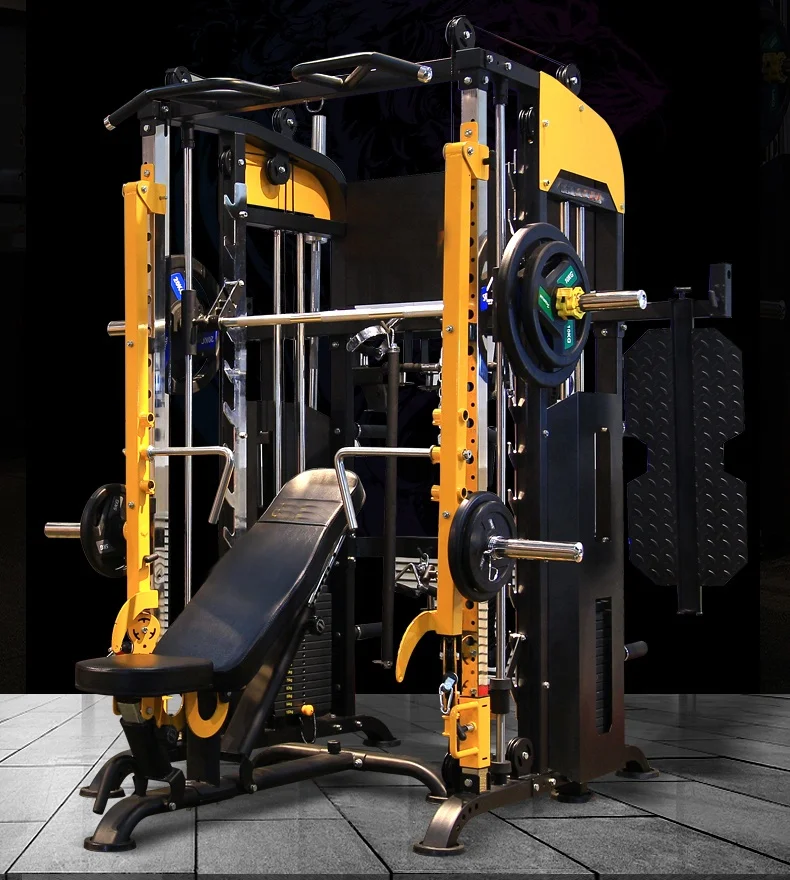 

lower price functional trainer commercial gym fitness equipment smith machine use for home, Customized color