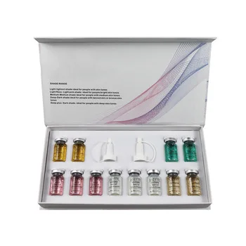 

korean cosmetics bb cream blush glow ampoule oem meso white foundation brighten skin treatment in stock, 6 colors