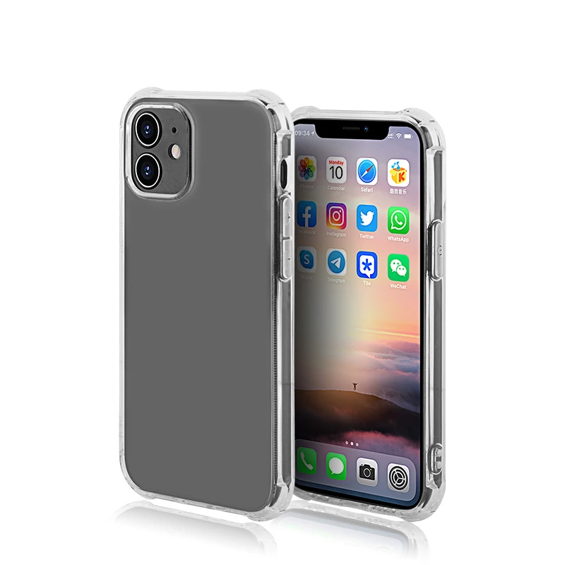 

Oem High Quality Protect Back Cover Clear Antishock Phone Case For Iphone 12 6.1 for Iphone 12 Pro Max