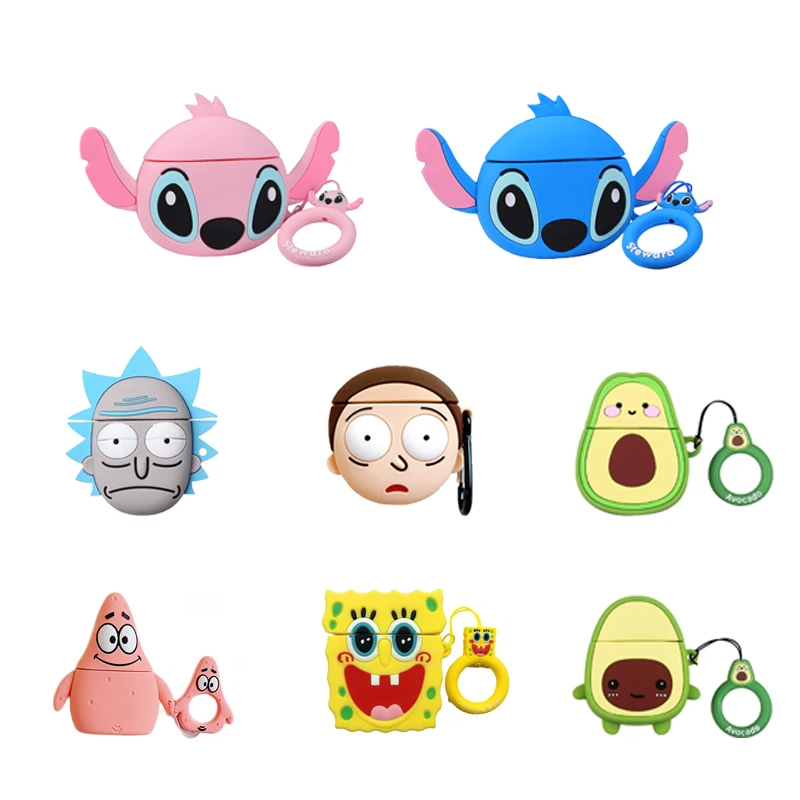 

Soft Silicone 3D Cartoon Stitch Headphone Protective Cover Case for Airpods 1/2/3 for airpods Pro