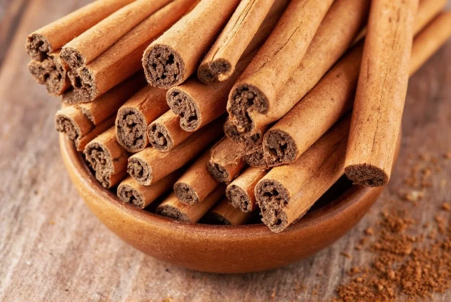 Close-up of Ceylon cinnamon sticks versus Cassia cinnamon sticks for GERD dietary comparison