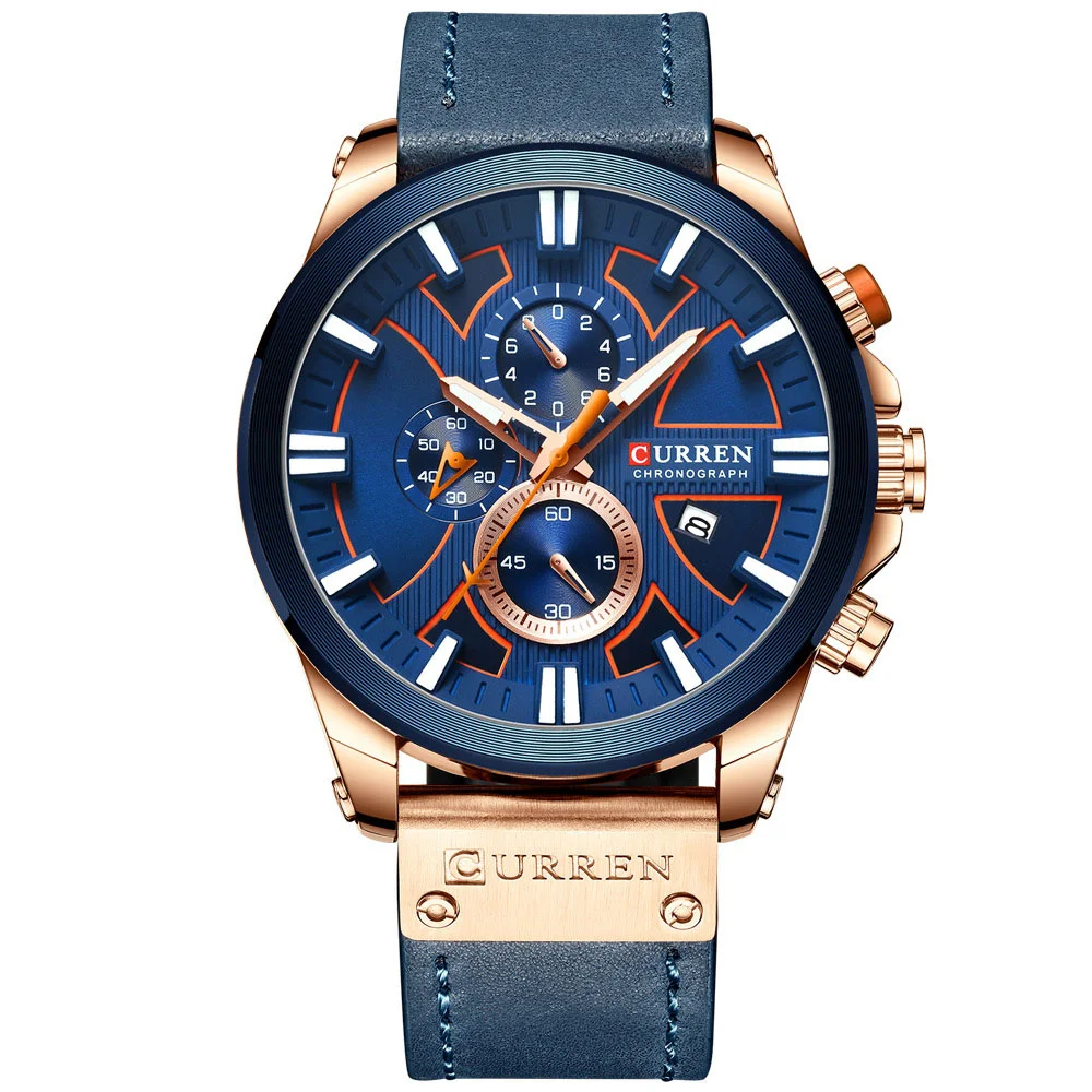

New Quartz Men's Hot Selling Watch Men's Waterproof Quartz Watch Factory Sales Watch Numbers, As the picture
