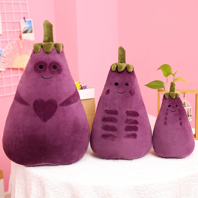 

Hot Sale Emoticon Pack Doll Spot Sad Hurt And Shy Eggplant Pillow Plush Toy For Gift