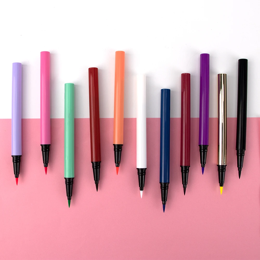 

2021 New Fashion Magnetic Eyeliner Quewel Waterproof Magic Adhesive Eyeliner Glue Pen For Eyelashes, Black brown white