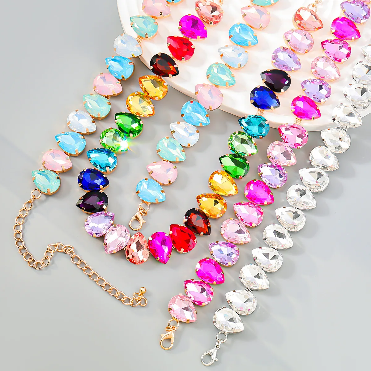 JLN17247 New Design Fashion Crystal Necklaces Women Choker Necklace Jewelry