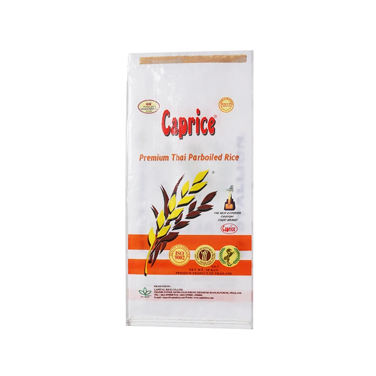 
Color Printing Custom Rice Packing Bopp PP Woven Bag 