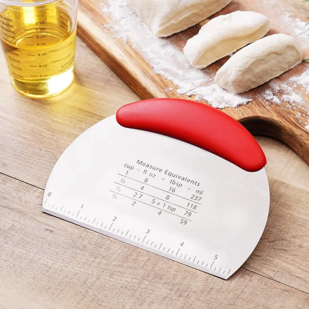 Stainless Steel Dough Pastry Scraper Chopper Quick And Easy Dough