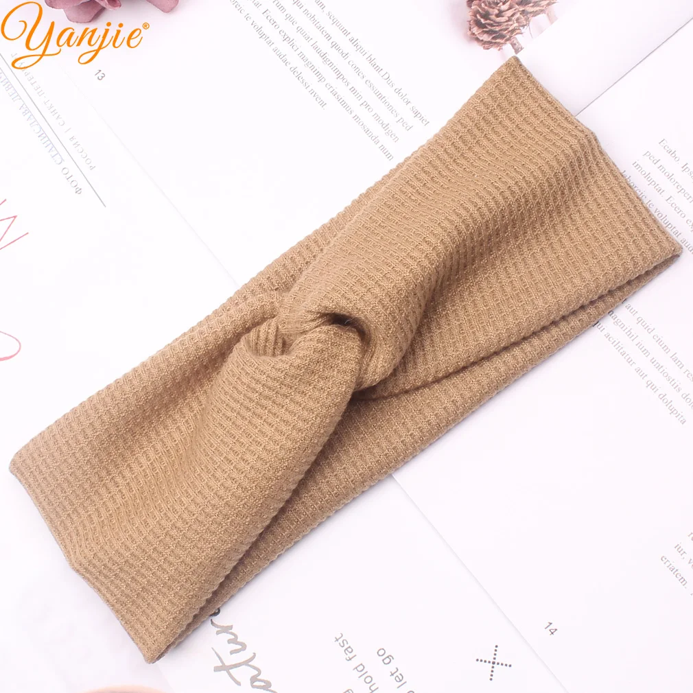 

2020 Baby Headband Walf Check Cross Top Knot Elastic Hair Bands Soft Girls Hairband Hair Accessories Twisted Knotted Headwrap, 9 colors