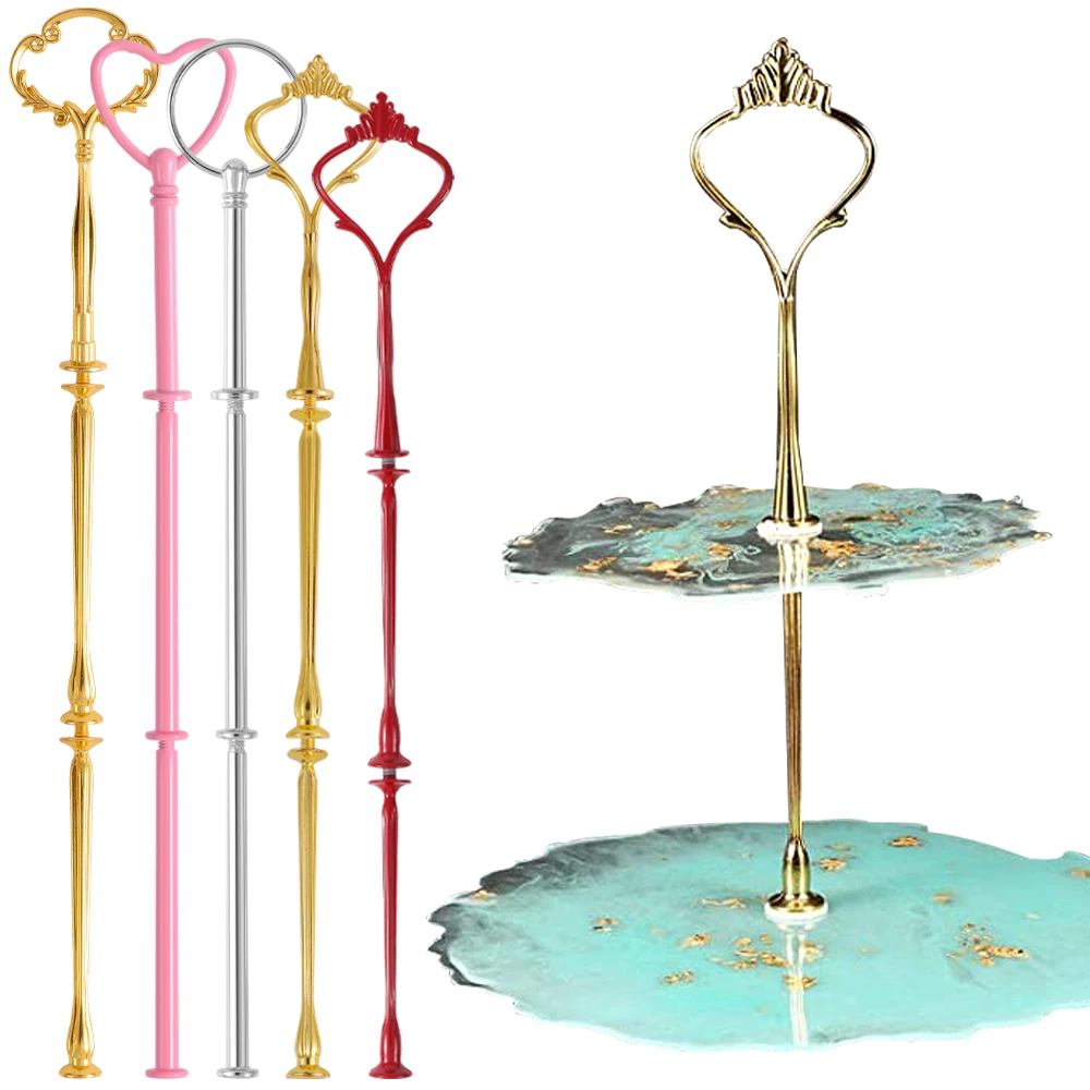 

Crown Cake Plate Stands Multistyle 2/3 Tier Plate Handle Fitting Hardware Rod Tool Cake Plate Stand Wedding Birthday Cake Stand