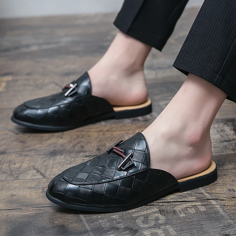 

WJ820 bis size summer outdoor men's slippers half shoes