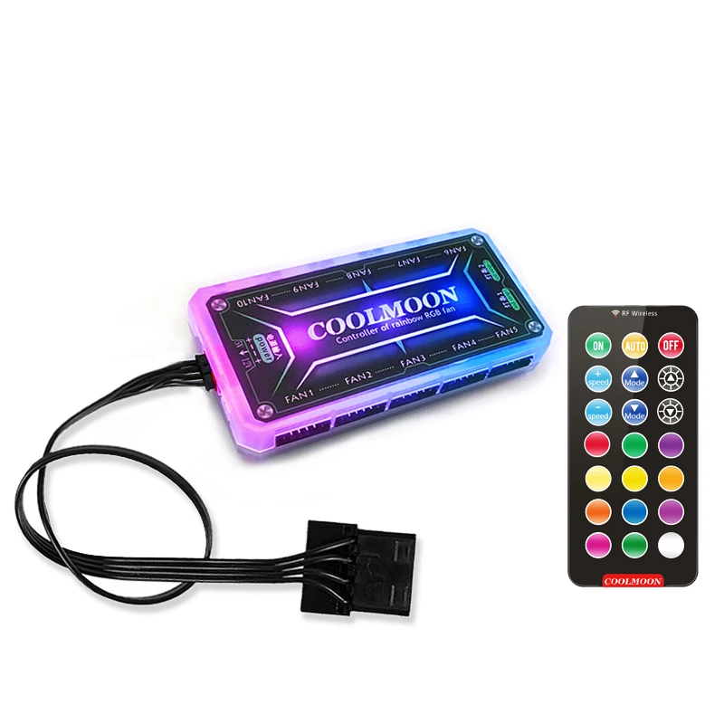 

COOLMOON RGB controller LED HUB with remote