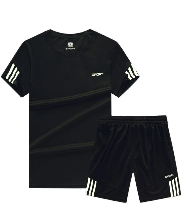 

Customized Casual Quick Dry Breathable Summer Outdoor Sport Running Gym Workout Men's Baggy Set, Accept custom made color