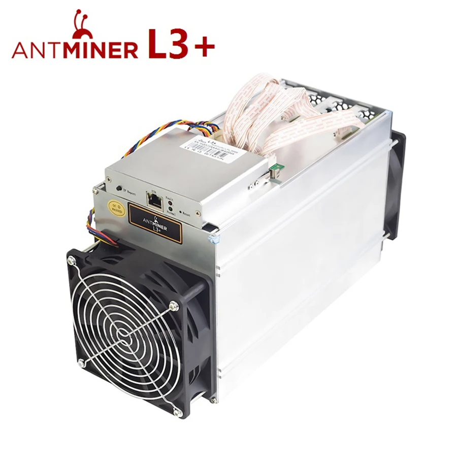 

Rumax 800W 504Mh/s Used Miner Bitmain Antminer L3+ with PSU Second Hand Miner L3+ Scrypt Miner, Silver