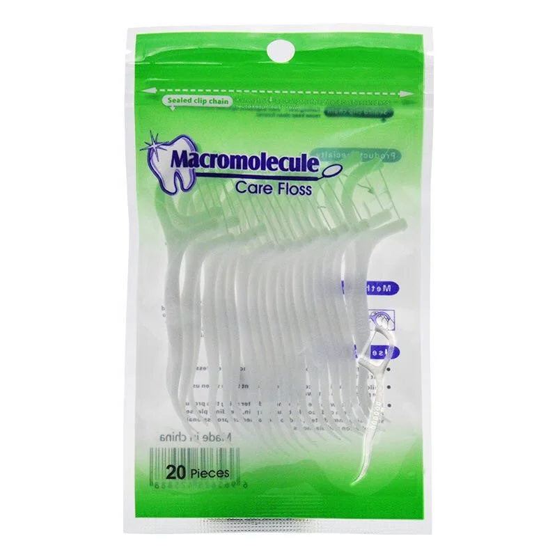 

Dental Floss Floss Dental Individual UHMWPE Dental Floss Pick 20pcs, Green,white