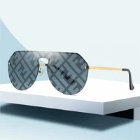 

New 2020 trendy sunglasses one pice lens FF logo fashion sun glasses