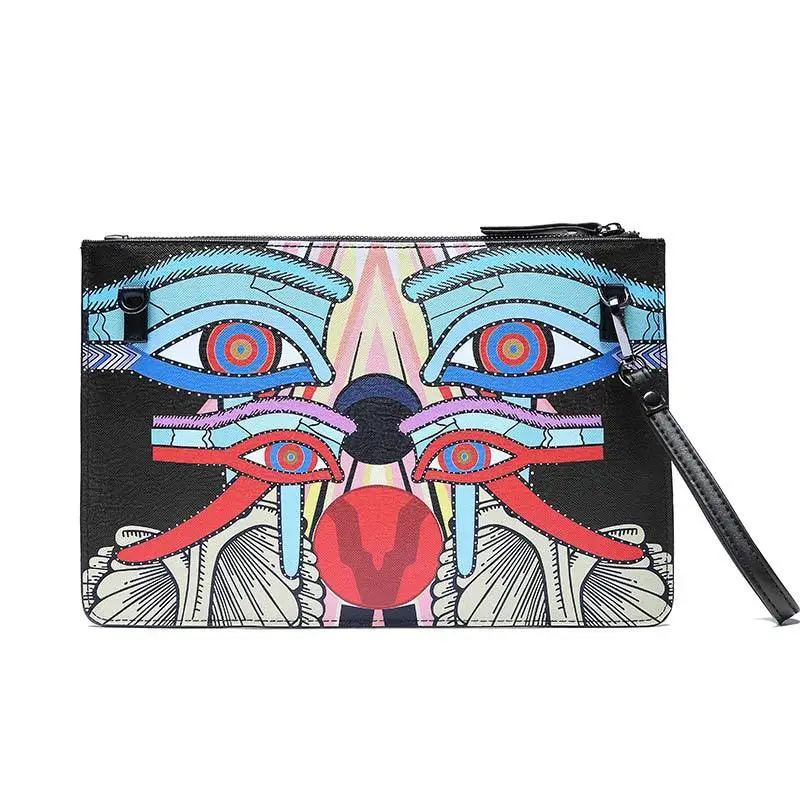 

Stylish custom fashion PU Leather Big Size Clutch Bag