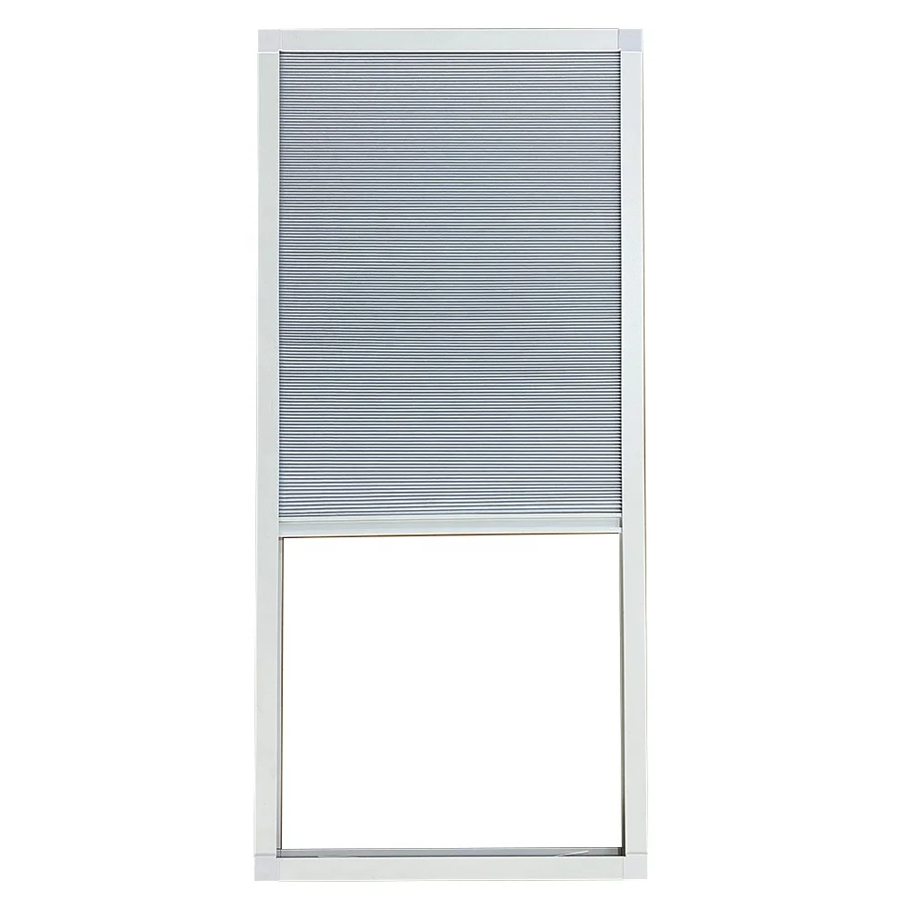 Cordless Cellular Shades Interior Inside Open Built -in Window Honeycomb Spring Blinds with Frame for French Door