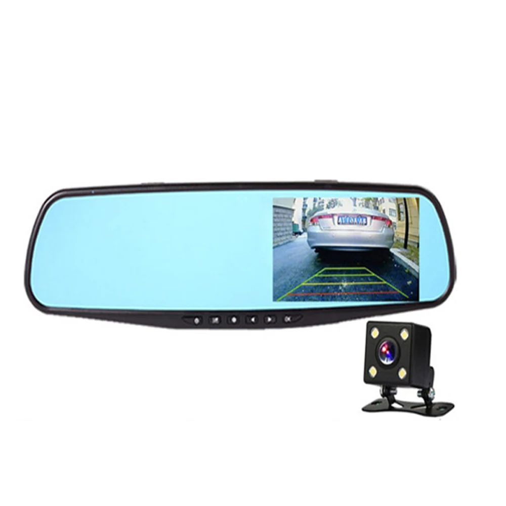 

Full HD 1080P Car DVR Dual Lens Car Camera Video Recorder Rearview Mirror With Rear view DVR Dash cam