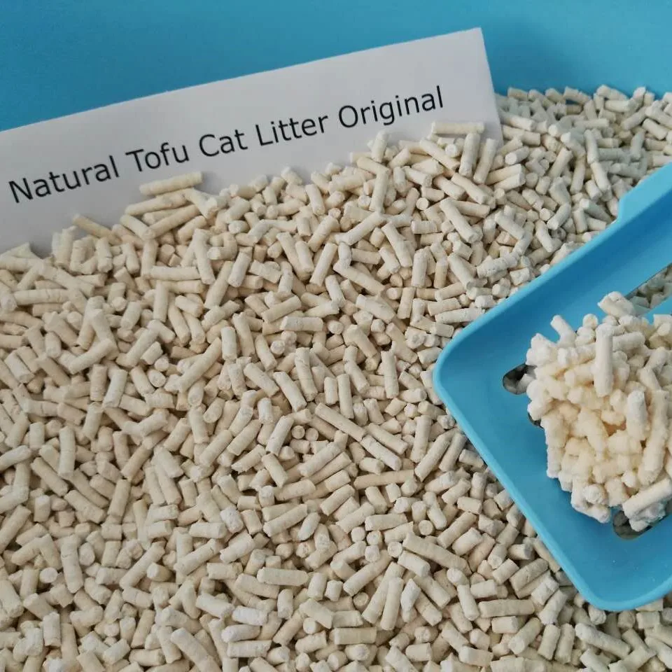 

Tofu Cat Litter Original and Green tea Flavor Flushable no Additive 3kg/bag