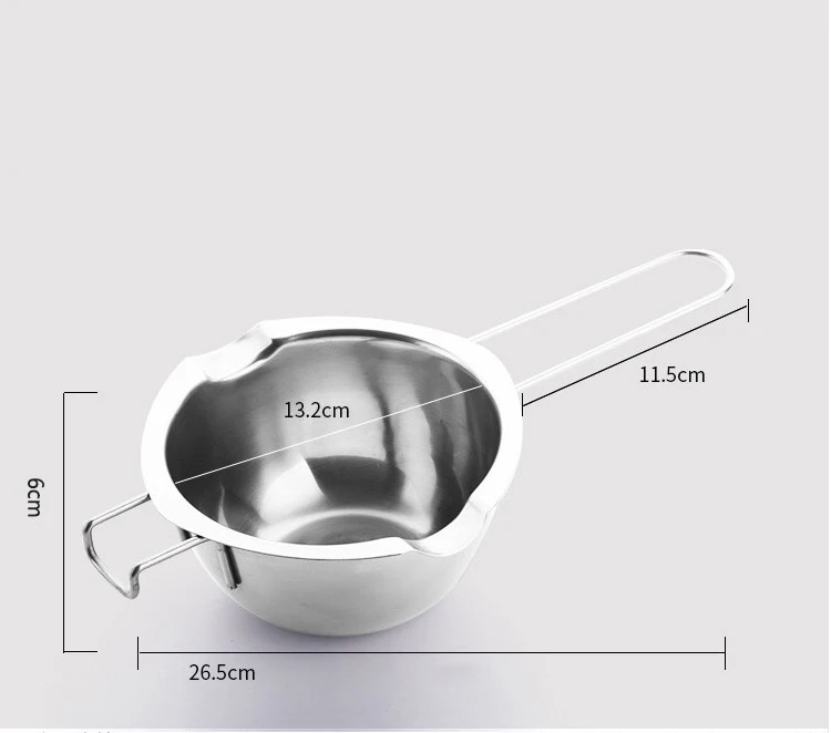 

BB056 Baking Tools Melting Pot Stainless Steel Chocolate Melting Pot Over Water Melt Butter Cheese Bowl