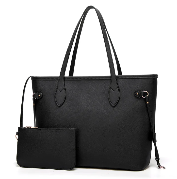 

2021 Amazon best seller Large capacity women tote bag low moq lady hand bag new fashion in stock, Black/pink/brown/grey/navy