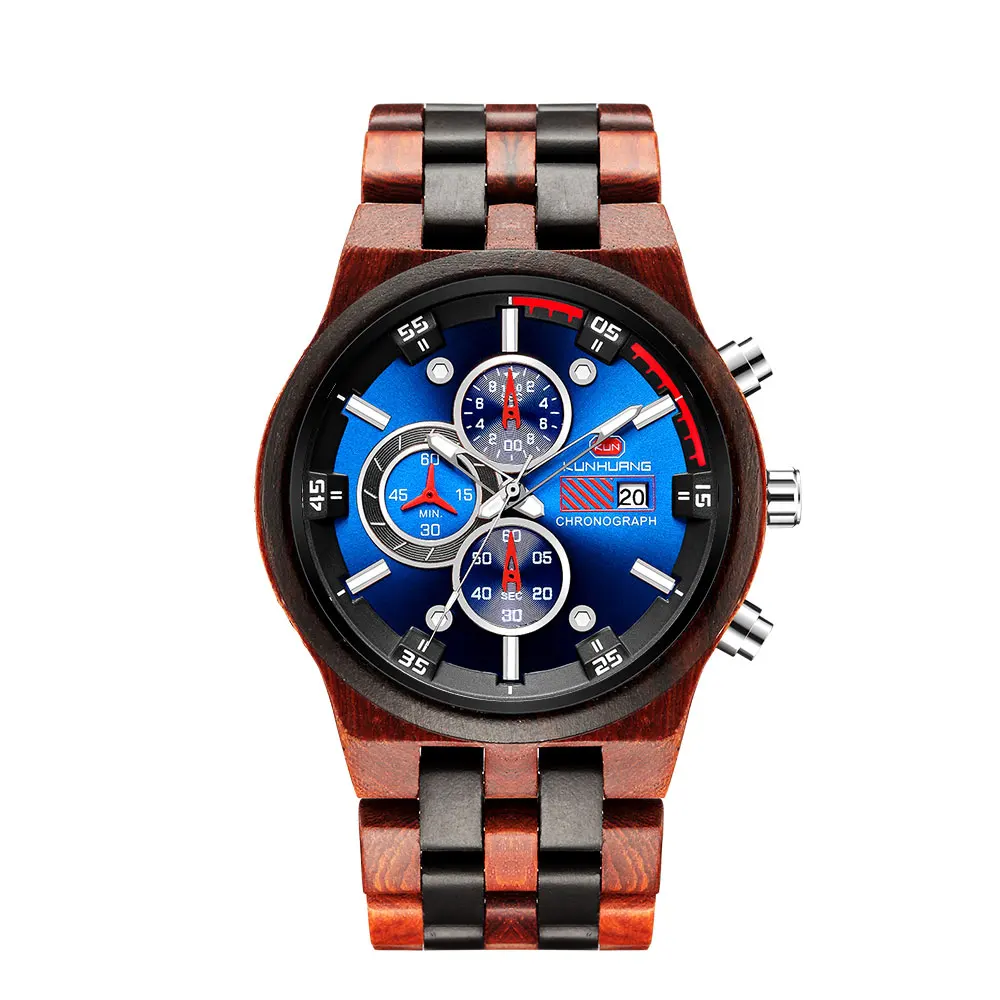 

Luxury watches men chronograph mens watches in wristwatches wood watch