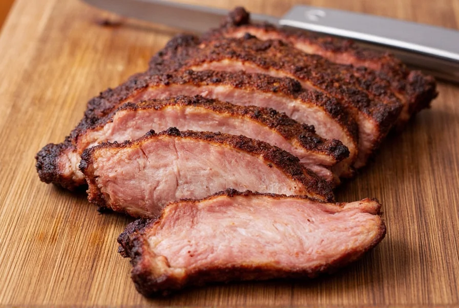 St Louis pork ribs on a grill