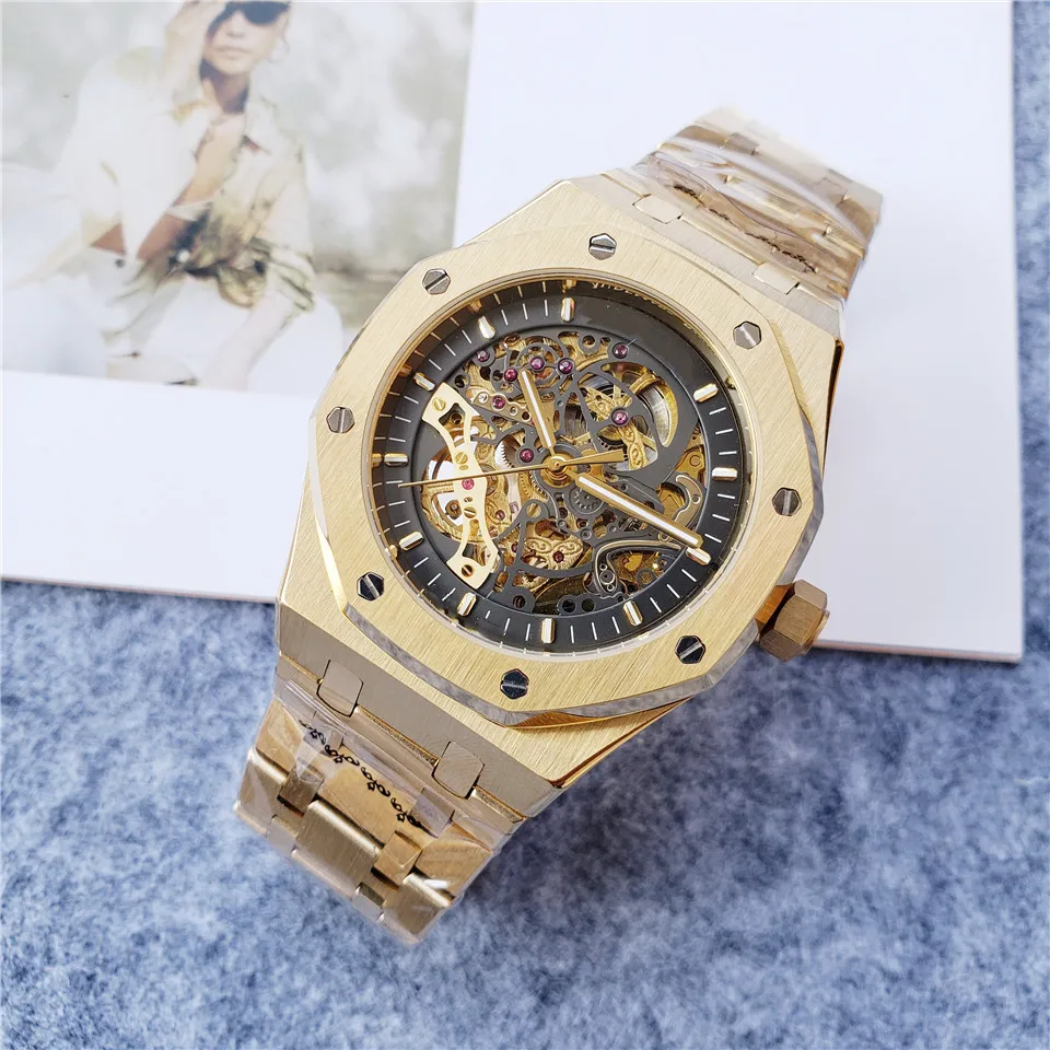 

OAK 3a custom luxury automatic watch 2813 movement men's watch hollow case back 316L stainless steel, 1color