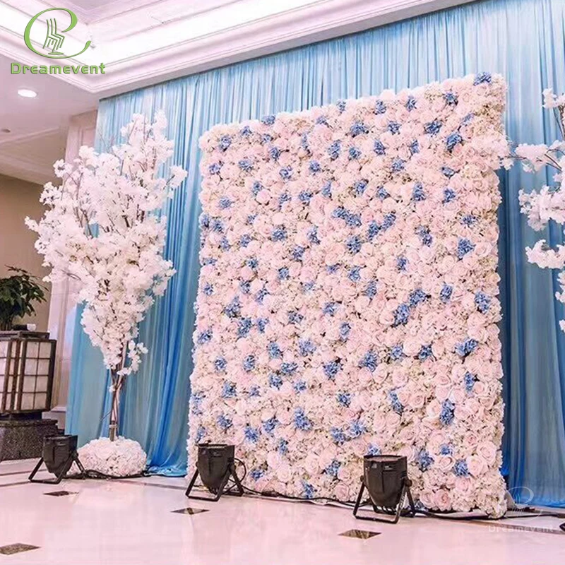 Guangzhou Decorative Beautiful Giant Rose Artificial Flower Wall Decor
