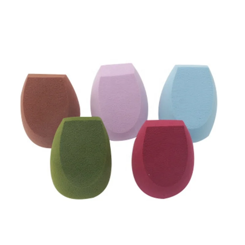 

New Style Latex Free Makeup Sponge Puff Pudding Shaped Beauty Sponge, Blue/purple/mlik tea/burgundy/matcha