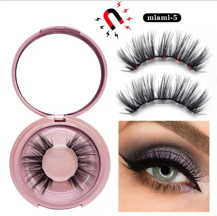 
SHEENLASH 3D synthetic lashes Magnetic false eyelash set faux mink magnetic eyelash 