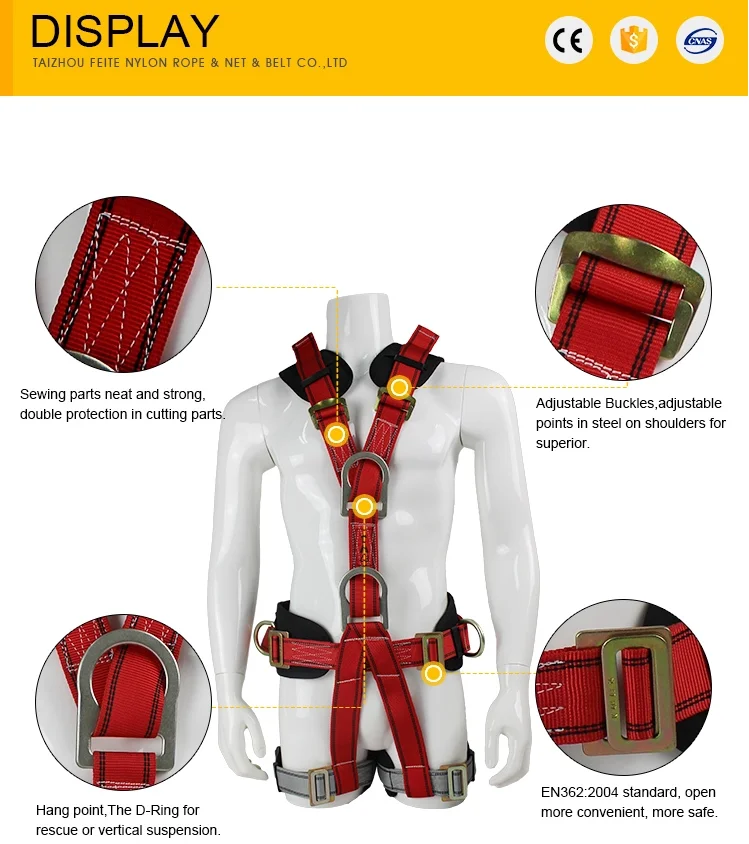 Climbing Fall Arrest Retractable Full Body Safety Harness Buy Full Body Safety Harness